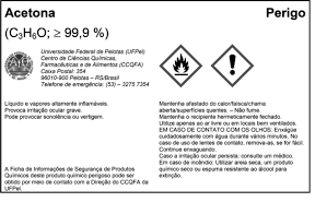 Etiquetas obrigatórias – Risco químico